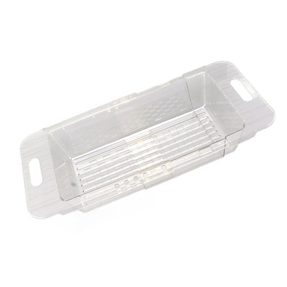 Kitchen Sink Fruit Vegetable Strainer Modern Minimalist PET Kitchen Telescopic Drain Rack Plastic Sink Filter Transparent - view 6