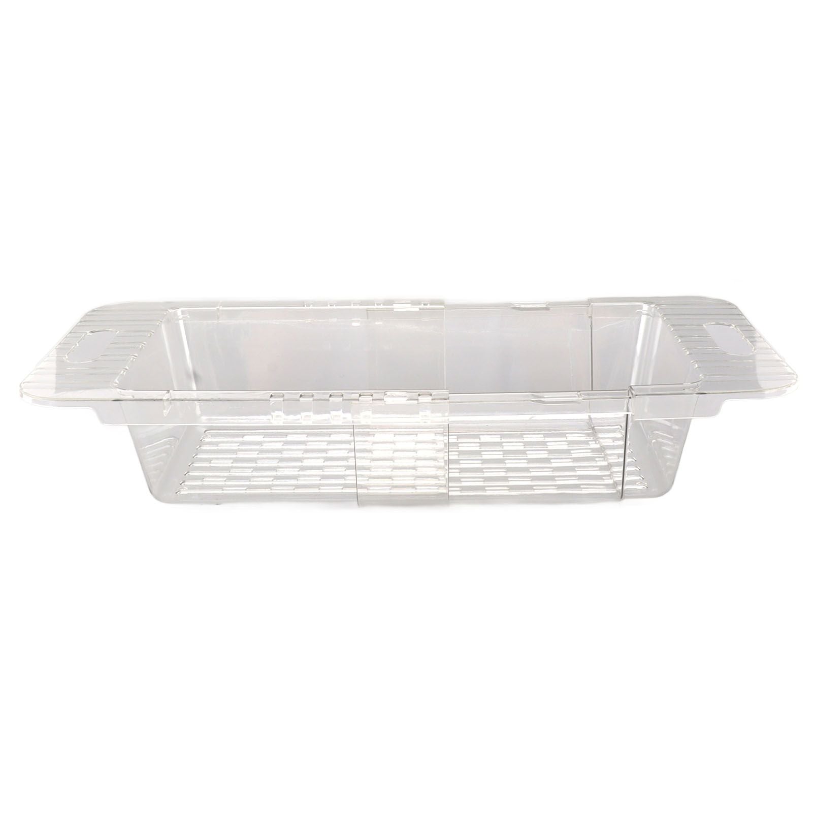 Kitchen Sink Fruit Vegetable Strainer Modern Minimalist PET Kitchen Telescopic Drain Rack Plastic Sink Filter Transparent - view 7