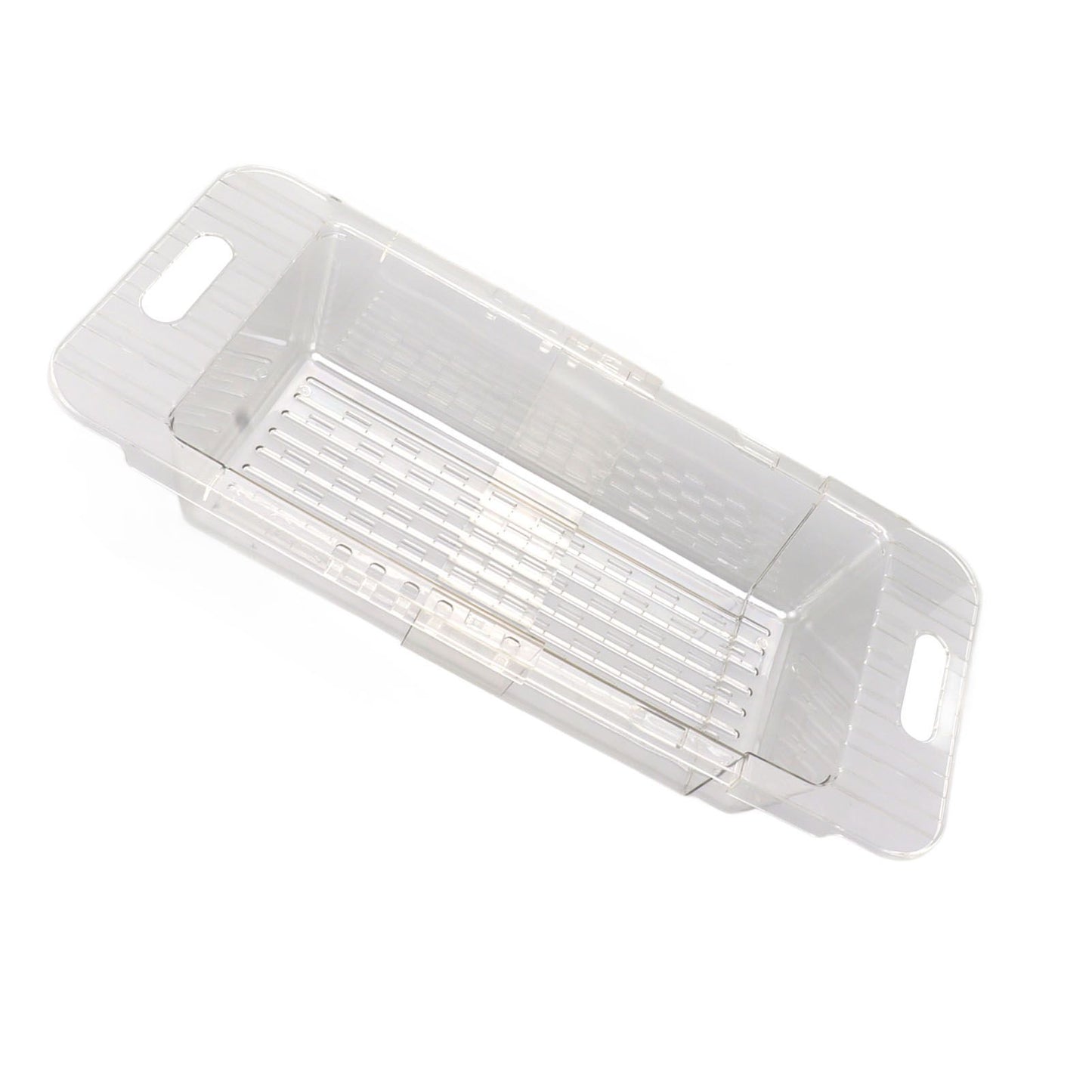 Kitchen Sink Fruit Vegetable Strainer Modern Minimalist PET Kitchen Telescopic Drain Rack Plastic Sink Filter Transparent - view 8