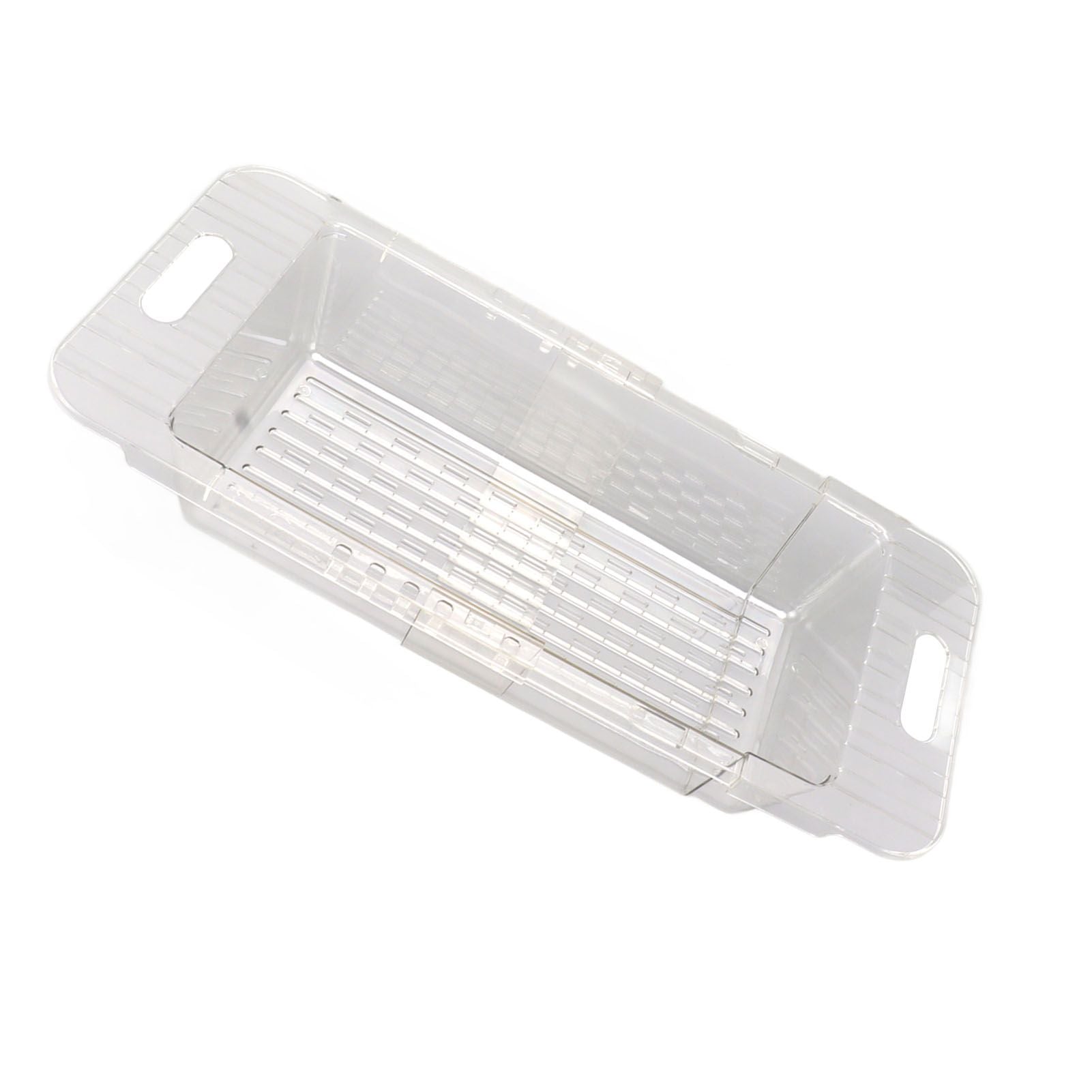 Kitchen Sink Fruit Vegetable Strainer Modern Minimalist PET Kitchen Telescopic Drain Rack Plastic Sink Filter Transparent - view 8