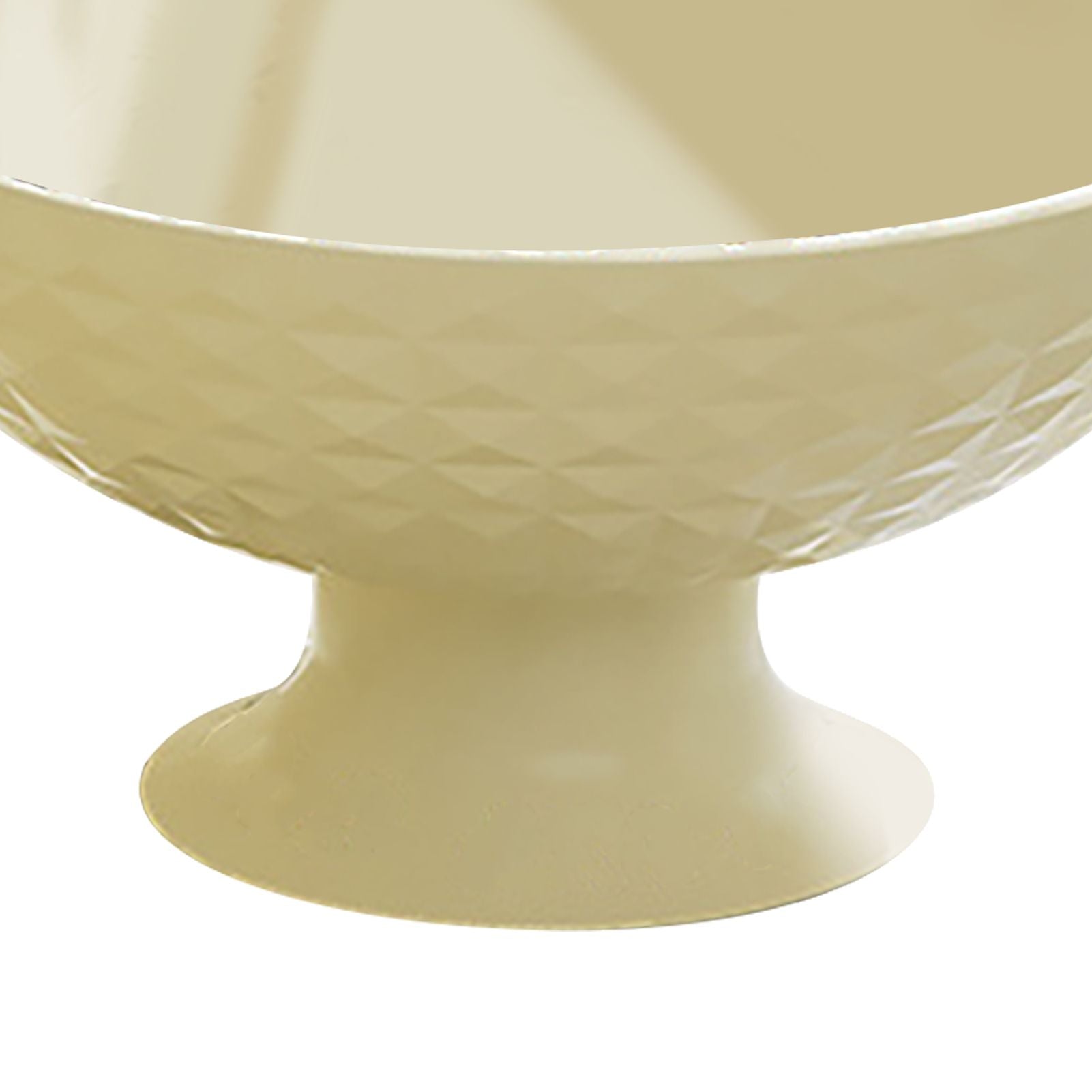 Fruit Tray Plate Holder Plastic Footed Snacks Vegetables Fruits Basket Bowl for Kitchen Counter Dining Room Tables Cream White - view 7