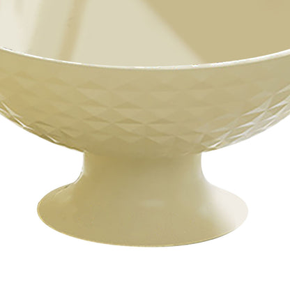 Fruit Tray Plate Holder Plastic Footed Snacks Vegetables Fruits Basket Bowl for Kitchen Counter Dining Room Tables Cream White - view 7