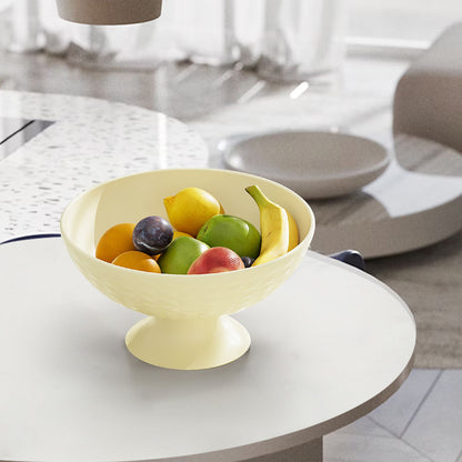 Fruit Tray Plate Holder Plastic Footed Snacks Vegetables Fruits Basket Bowl for Kitchen Counter Dining Room Tables Cream White - view 10