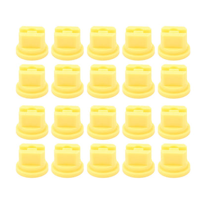20 Pcs Flat Fan Spray Tip Uniform Spray Distribution 110 Degree Agricultural Sprayer Atomizing Nozzle 0.1‑2mm Bore Diameter