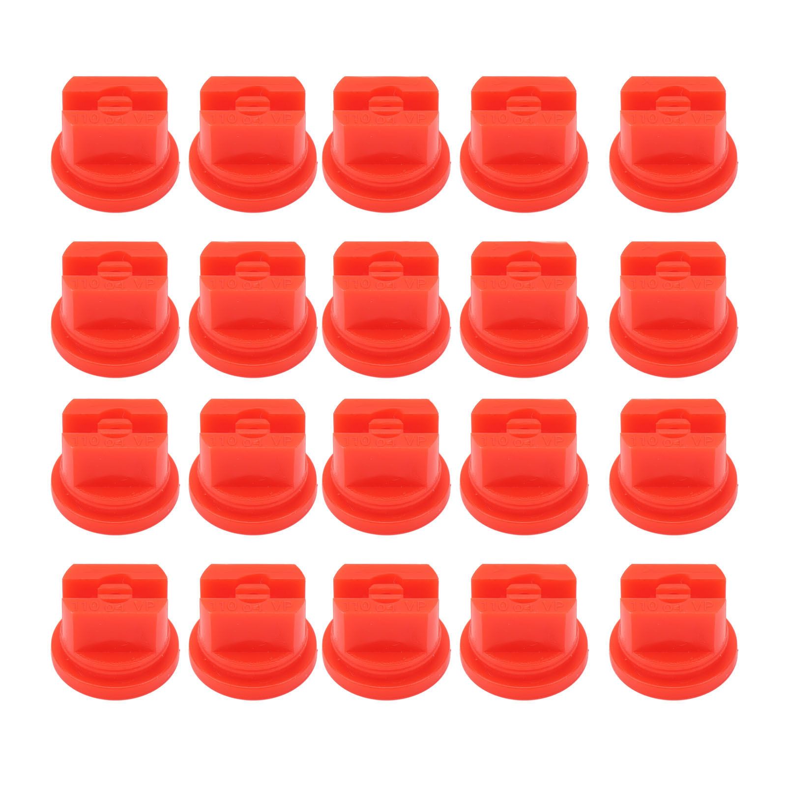 20 Pcs Flat Fan Spray Tip Uniform Spray Distribution 110 Degree Agricultural Sprayer Atomizing Nozzle 30.58mm Bore Diameter