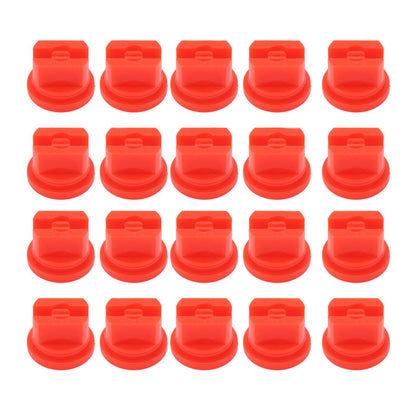 20 Pcs Flat Fan Spray Tip Uniform Spray Distribution 110 Degree Agricultural Sprayer Atomizing Nozzle 30.58mm Bore Diameter