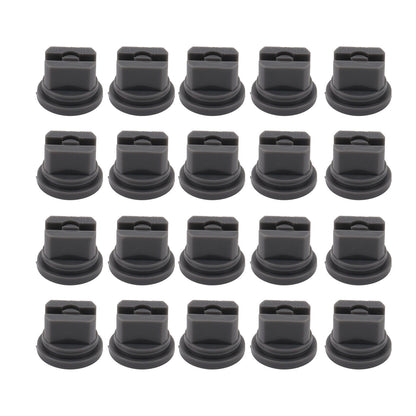 20 Pcs Flat Fan Spray Tip Uniform Spray Distribution 110 Degree Agricultural Sprayer Atomizing Nozzle 30.2mm Bore Diameter