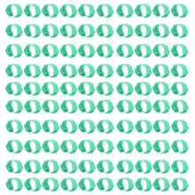 100pcs Chicken Identification Leg Bands Adjustable DIY Clip On Duck Bands for Geese Pigeons Green