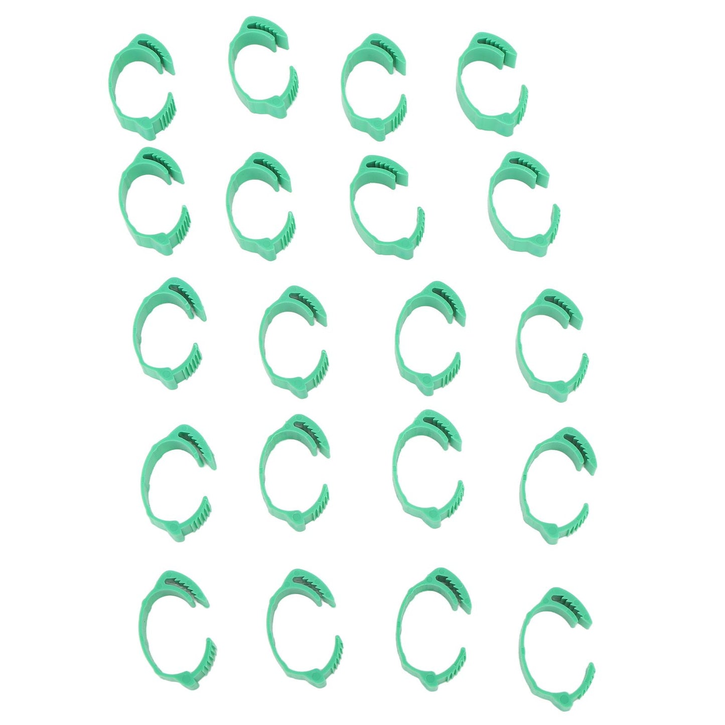 100pcs Chicken Identification Leg Bands Adjustable DIY Clip On Duck Bands for Geese Pigeons Green - view 2