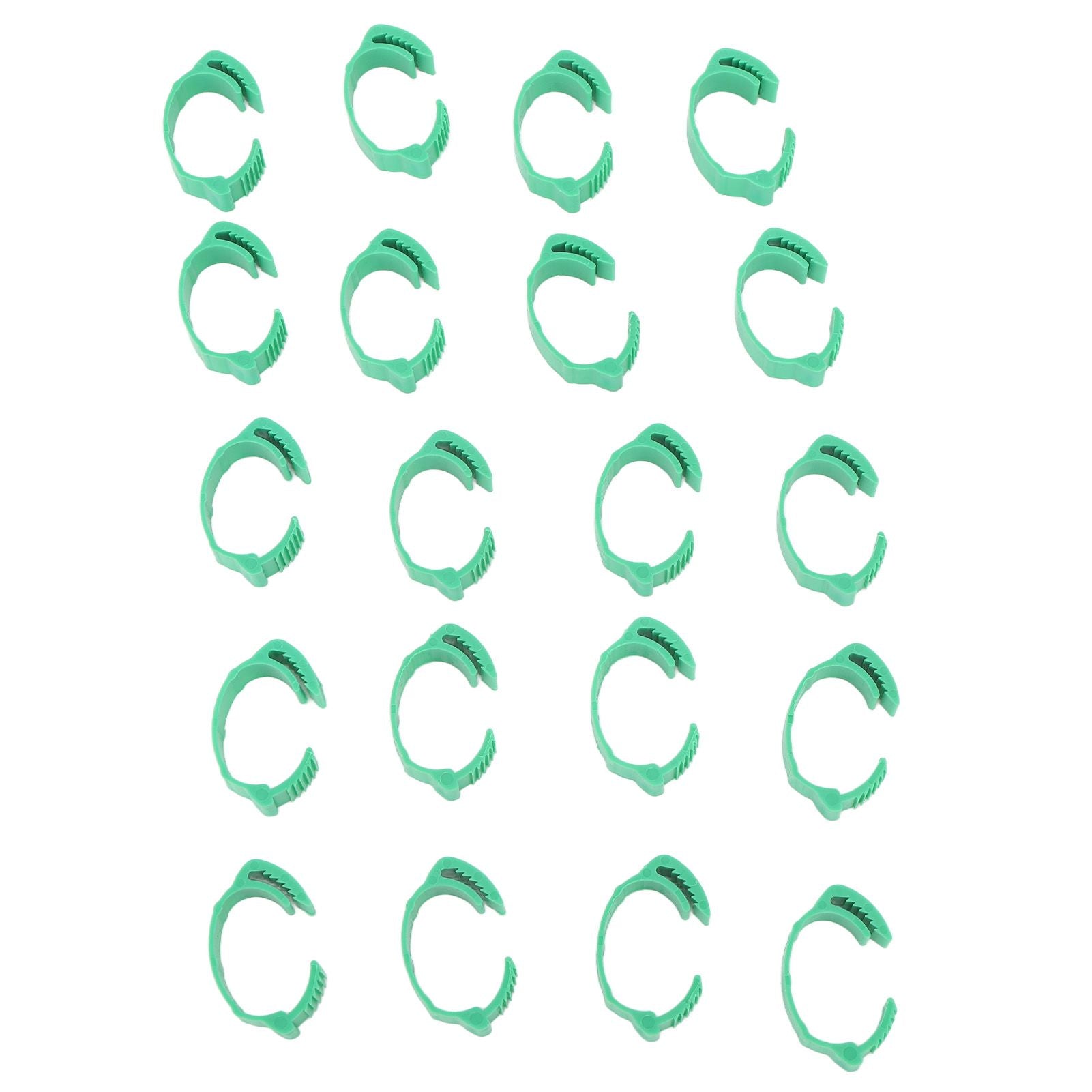 100pcs Chicken Identification Leg Bands Adjustable DIY Clip On Duck Bands for Geese Pigeons Green - view 2