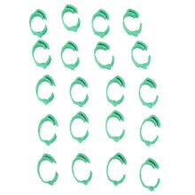 100pcs Chicken Identification Leg Bands Adjustable DIY Clip On Duck Bands for Geese Pigeons Green - view 2
