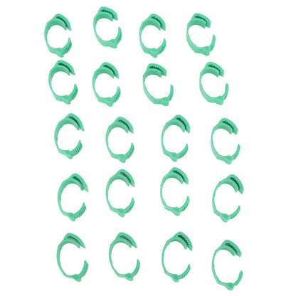 100pcs Chicken Identification Leg Bands Adjustable DIY Clip On Duck Bands for Geese Pigeons Green - view 2