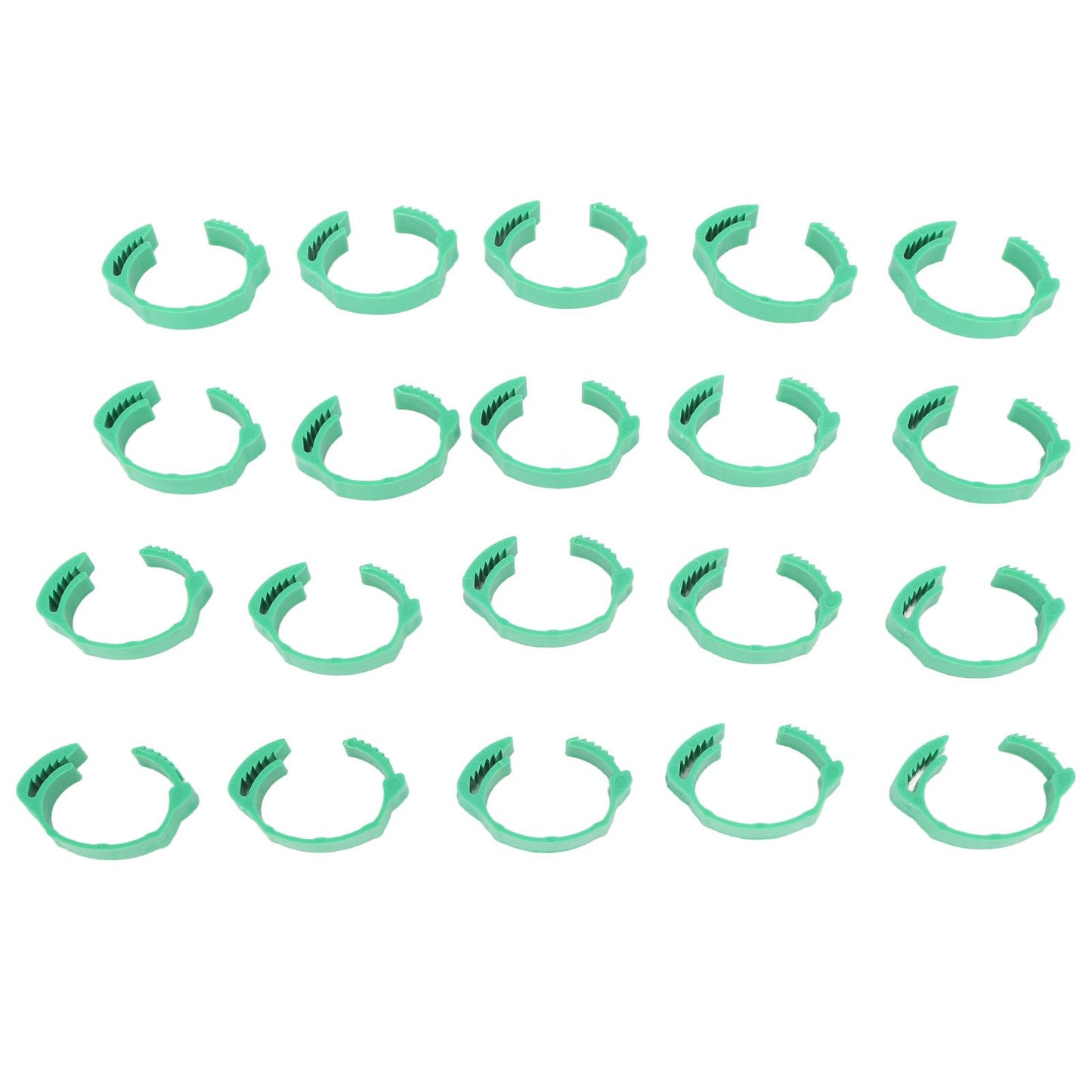 100pcs Chicken Identification Leg Bands Adjustable DIY Clip On Duck Bands for Geese Pigeons Green - view 6