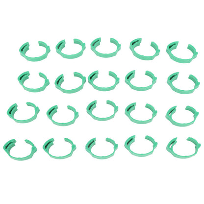 100pcs Chicken Identification Leg Bands Adjustable DIY Clip On Duck Bands for Geese Pigeons Green - view 6