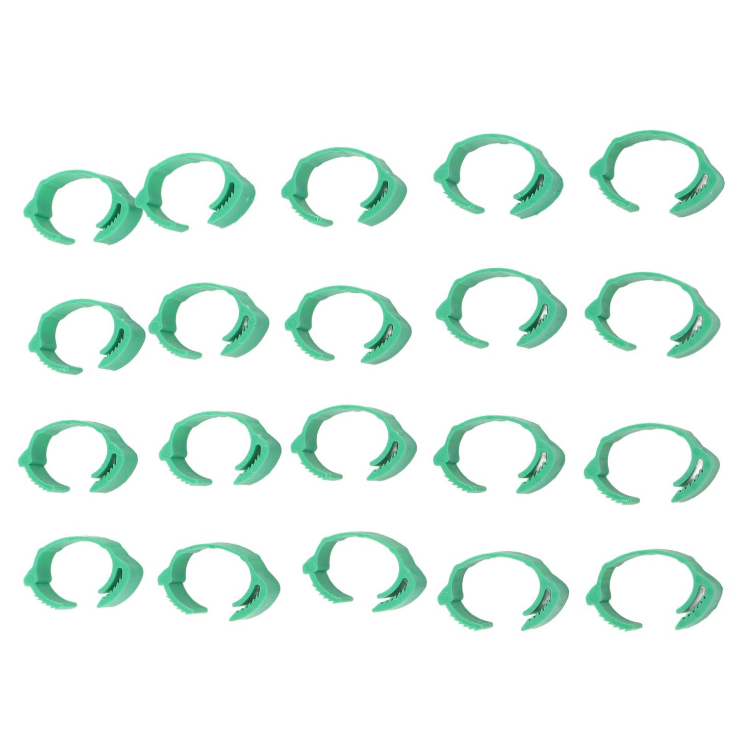 100pcs Chicken Identification Leg Bands Adjustable DIY Clip On Duck Bands for Geese Pigeons Green - view 7