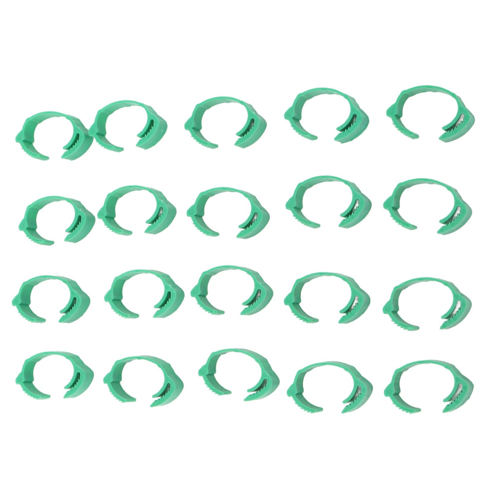 100pcs Chicken Identification Leg Bands Adjustable DIY Clip On Duck Bands for Geese Pigeons Green - view 7