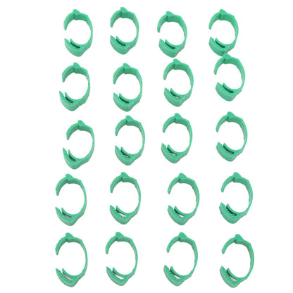 100pcs Chicken Identification Leg Bands Adjustable DIY Clip On Duck Bands for Geese Pigeons Green - view 8