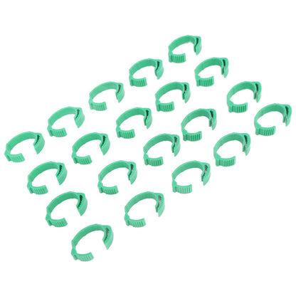 100pcs Chicken Identification Leg Bands Adjustable DIY Clip On Duck Bands for Geese Pigeons Green - view 9