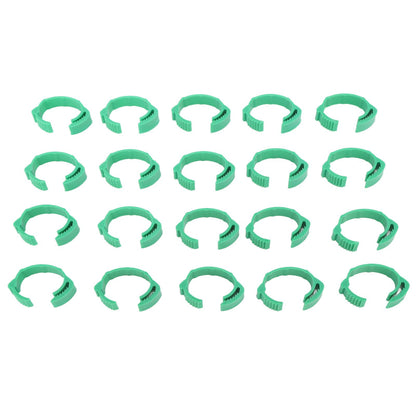 100pcs Chicken Identification Leg Bands Adjustable DIY Clip On Duck Bands for Geese Pigeons Green - view 10