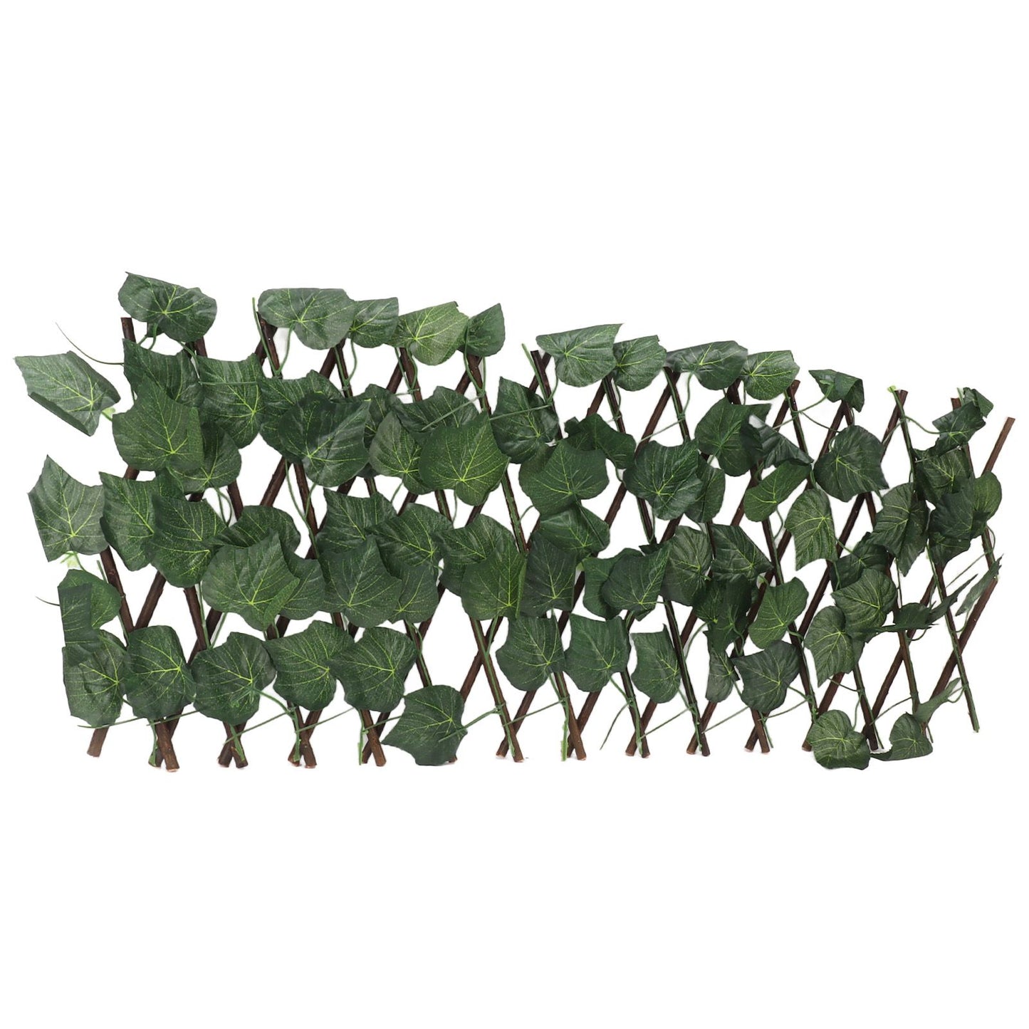 Artificial Hedges Fence Simulation Expandable Sun Protection Waterproof Artificial Topiary Hedge Plant for Garden Grape Leaves - view 3