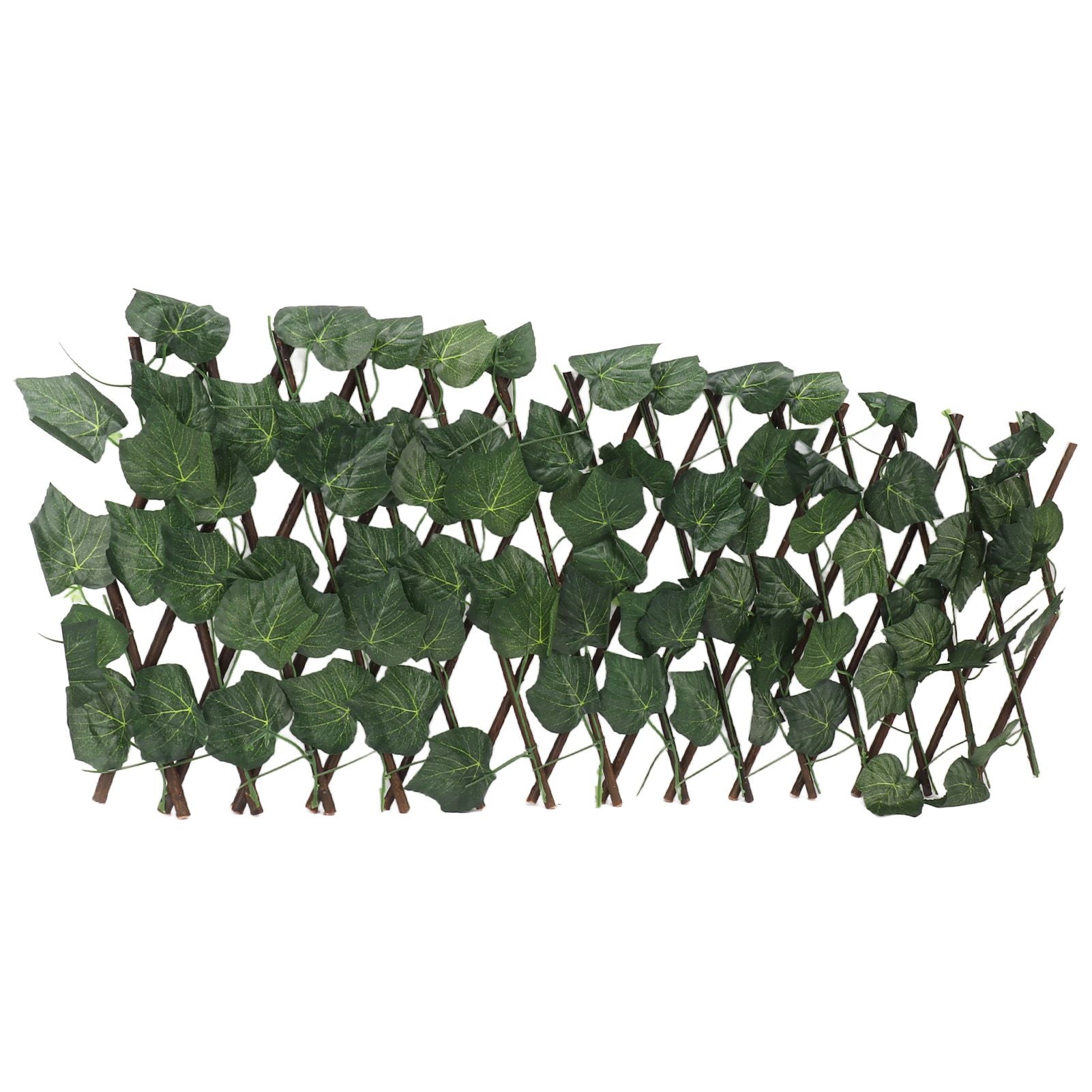 Artificial Hedges Fence Simulation Expandable Sun Protection Waterproof Artificial Topiary Hedge Plant for Garden Grape Leaves - view 3