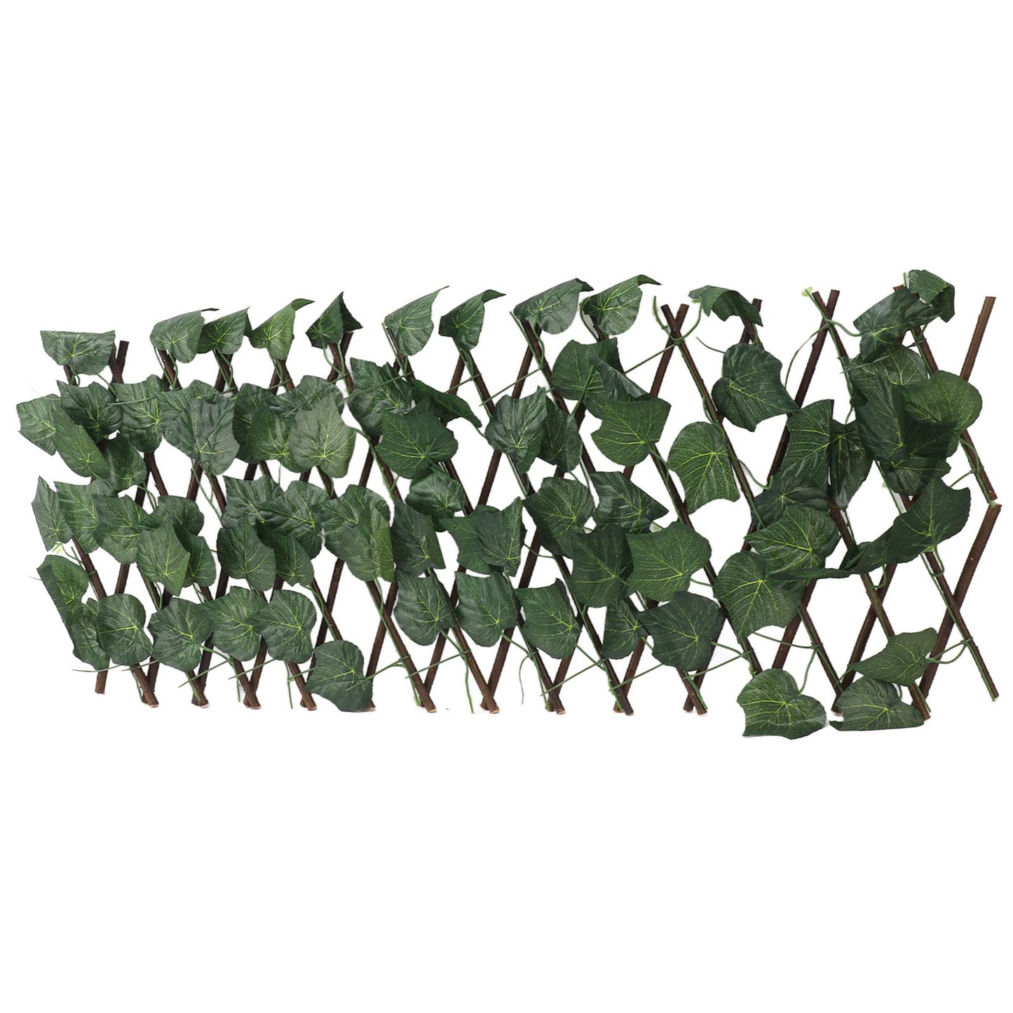 Artificial Hedges Fence Simulation Expandable Sun Protection Waterproof Artificial Topiary Hedge Plant for Garden Grape Leaves - view 4
