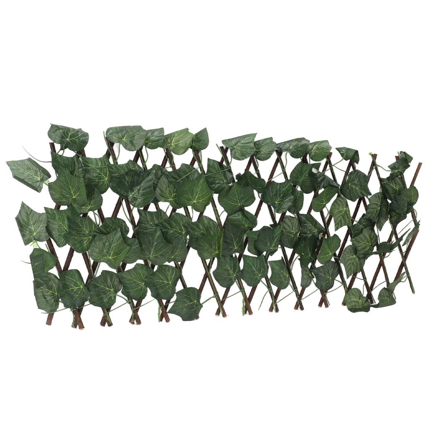 Artificial Hedges Fence Simulation Expandable Sun Protection Waterproof Artificial Topiary Hedge Plant for Garden Grape Leaves - view 6
