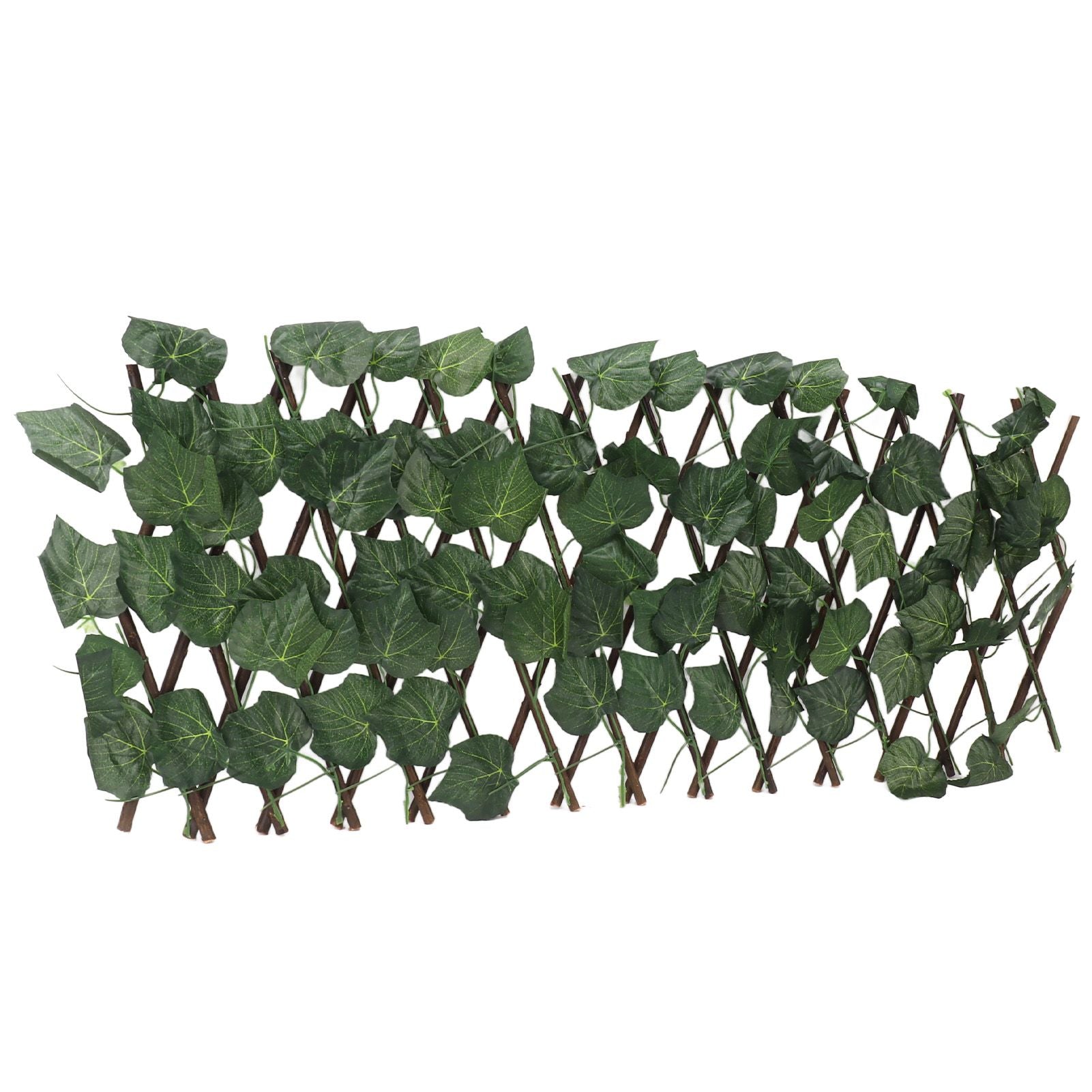 Artificial Hedges Fence Simulation Expandable Sun Protection Waterproof Artificial Topiary Hedge Plant for Garden Grape Leaves - view 6
