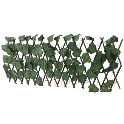 Artificial Hedges Fence Simulation Expandable Sun Protection Waterproof Artificial Topiary Hedge Plant for Garden Grape Leaves - view 7