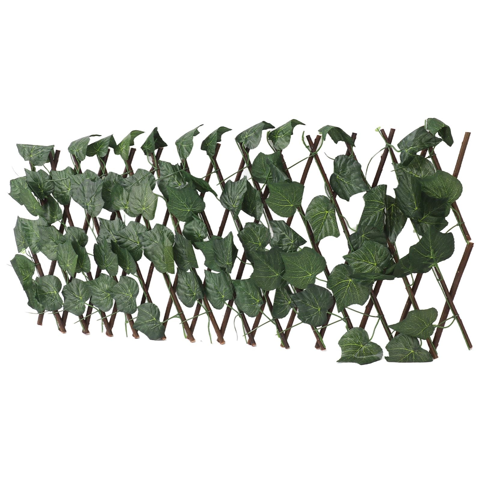 Artificial Hedges Fence Simulation Expandable Sun Protection Waterproof Artificial Topiary Hedge Plant for Garden Grape Leaves - view 10