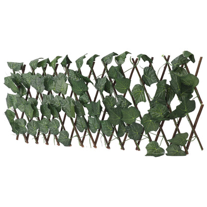 Artificial Hedges Fence Simulation Expandable Sun Protection Waterproof Artificial Topiary Hedge Plant for Garden Grape Leaves - view 10