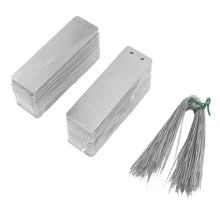 100pcs Double Sided Write On Metal Labels for Outdoor Gardening High Durability Aluminum Plant Tags Tree Identification Tags