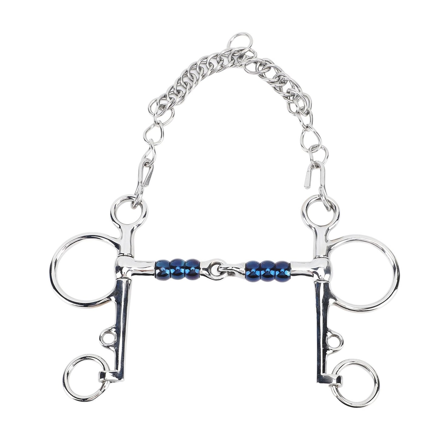 Horse Mouth Bit 125mm Stainless Steel Horse Snaffle Bit for Training Equestrian Equipment Racing Accessory