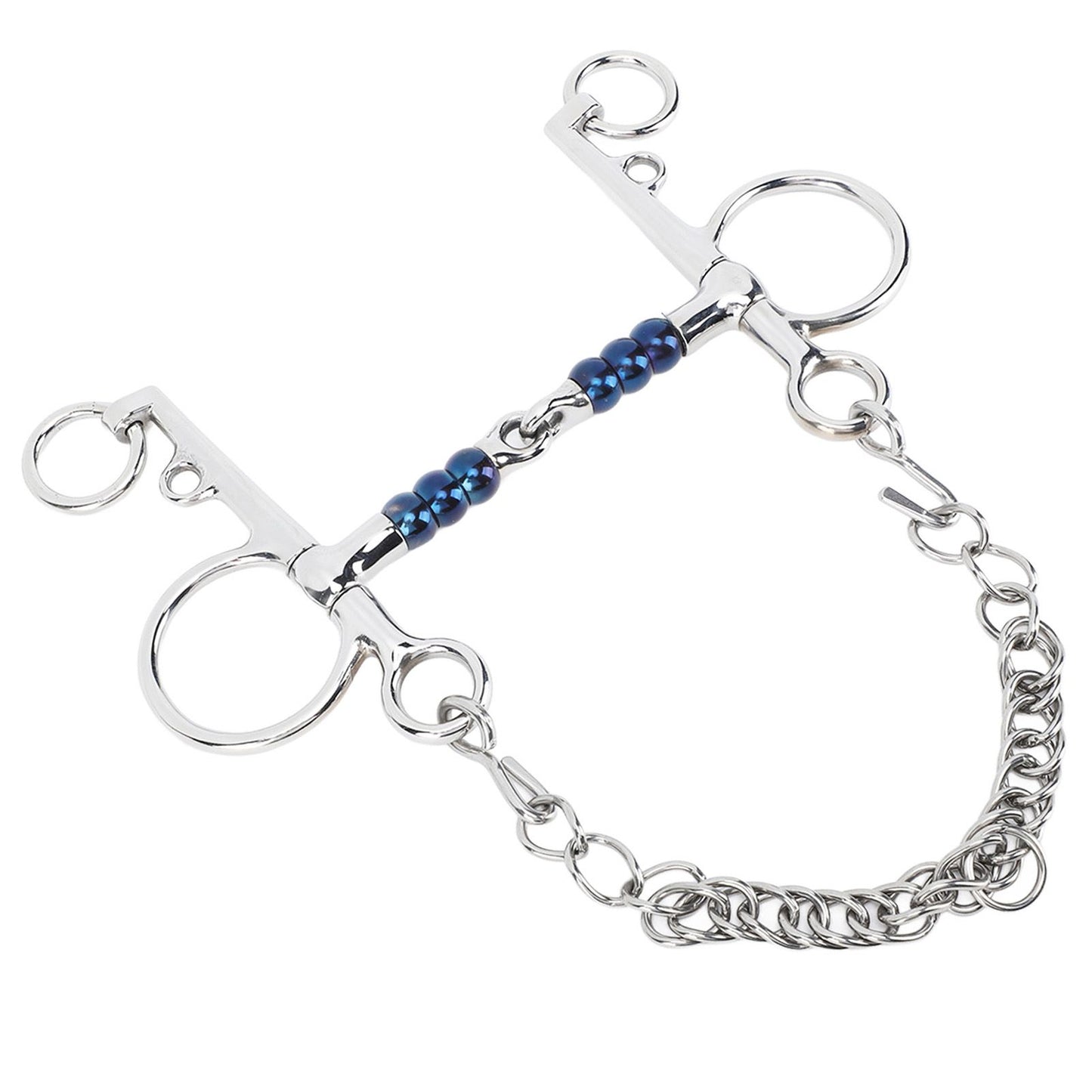 Horse Mouth Bit 125mm Stainless Steel Horse Snaffle Bit for Training Equestrian Equipment Racing Accessory - view 2
