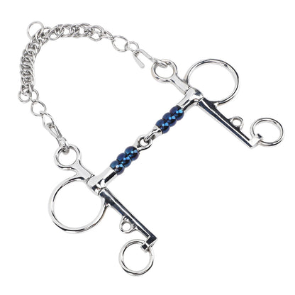 Horse Mouth Bit 125mm Stainless Steel Horse Snaffle Bit for Training Equestrian Equipment Racing Accessory - view 7