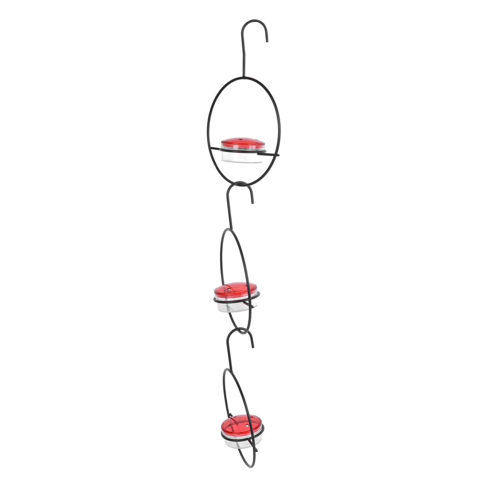3 Pcs Hummingbird Feeder Metal Hanging Bird Feeder for Outdoor Garden Backyard Terrace - view 2