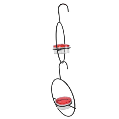 3 Pcs Hummingbird Feeder Metal Hanging Bird Feeder for Outdoor Garden Backyard Terrace - view 5
