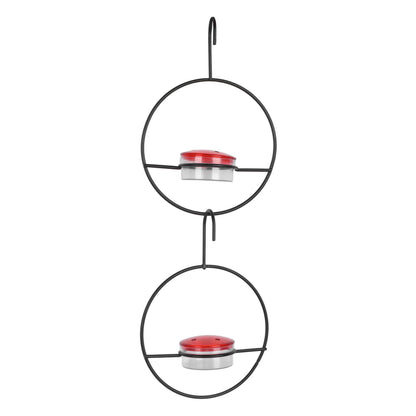 3 Pcs Hummingbird Feeder Metal Hanging Bird Feeder for Outdoor Garden Backyard Terrace - view 6