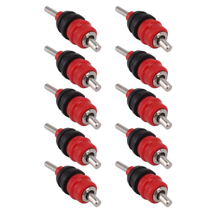 10pcs Automatic Chicken Water Nipple 360 Degree Poultry Drinking Water Chicken Duck Hen Watering Nipple Red Steel Ball - view 4