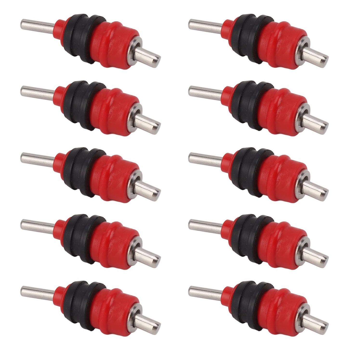 10pcs Automatic Chicken Water Nipple 360 Degree Poultry Drinking Water Chicken Duck Hen Watering Nipple Red Steel Ball - view 5