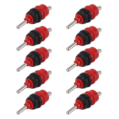 10pcs Automatic Chicken Water Nipple 360 Degree Poultry Drinking Water Chicken Duck Hen Watering Nipple Red Steel Ball - view 7