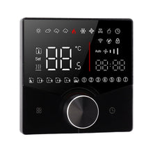 Smart Thermostat Knob Design LCD Color Display Panel Digital Thermostat for Sauna Room Underfloor Heating System Black - view 2