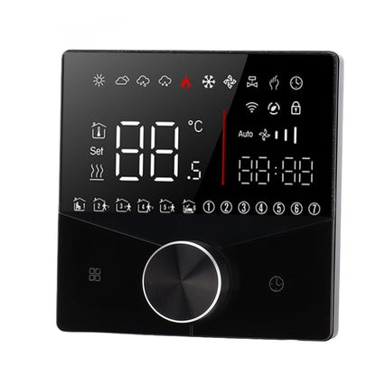 Smart Thermostat Knob Design LCD Color Display Panel Digital Thermostat for Sauna Room Underfloor Heating System Black - view 4