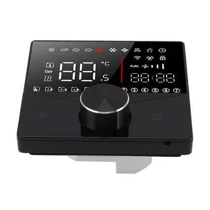 Smart Thermostat Knob Design LCD Color Display Panel Digital Thermostat for Sauna Room Underfloor Heating System Black - view 8