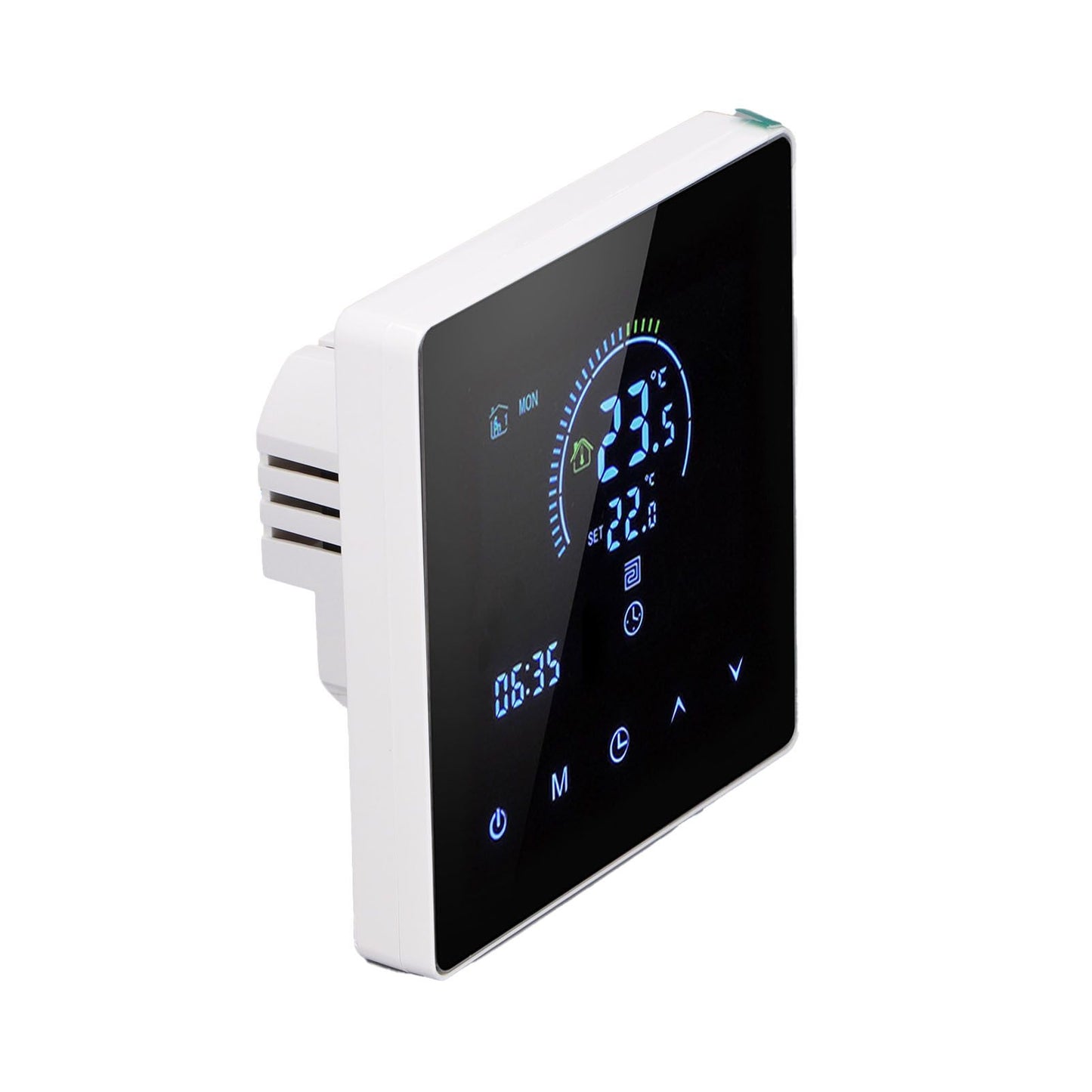 3A Smart Thermostat Intelligent Touch Color Screen LCD Display Thermostat Water Heating Boiler for Home Office Shopping Mall Store White Regular Model - view 3