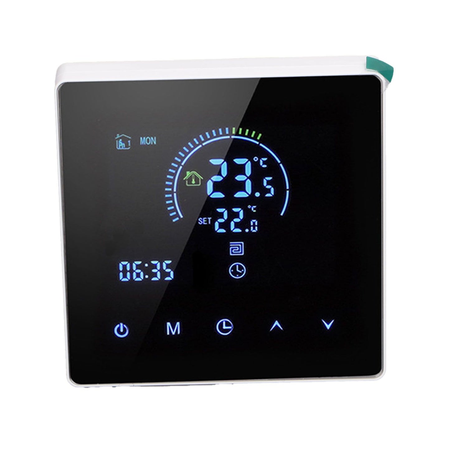 3A Smart Thermostat Intelligent Touch Color Screen LCD Display Thermostat Water Heating Boiler for Home Office Shopping Mall Store White Regular Model - view 4
