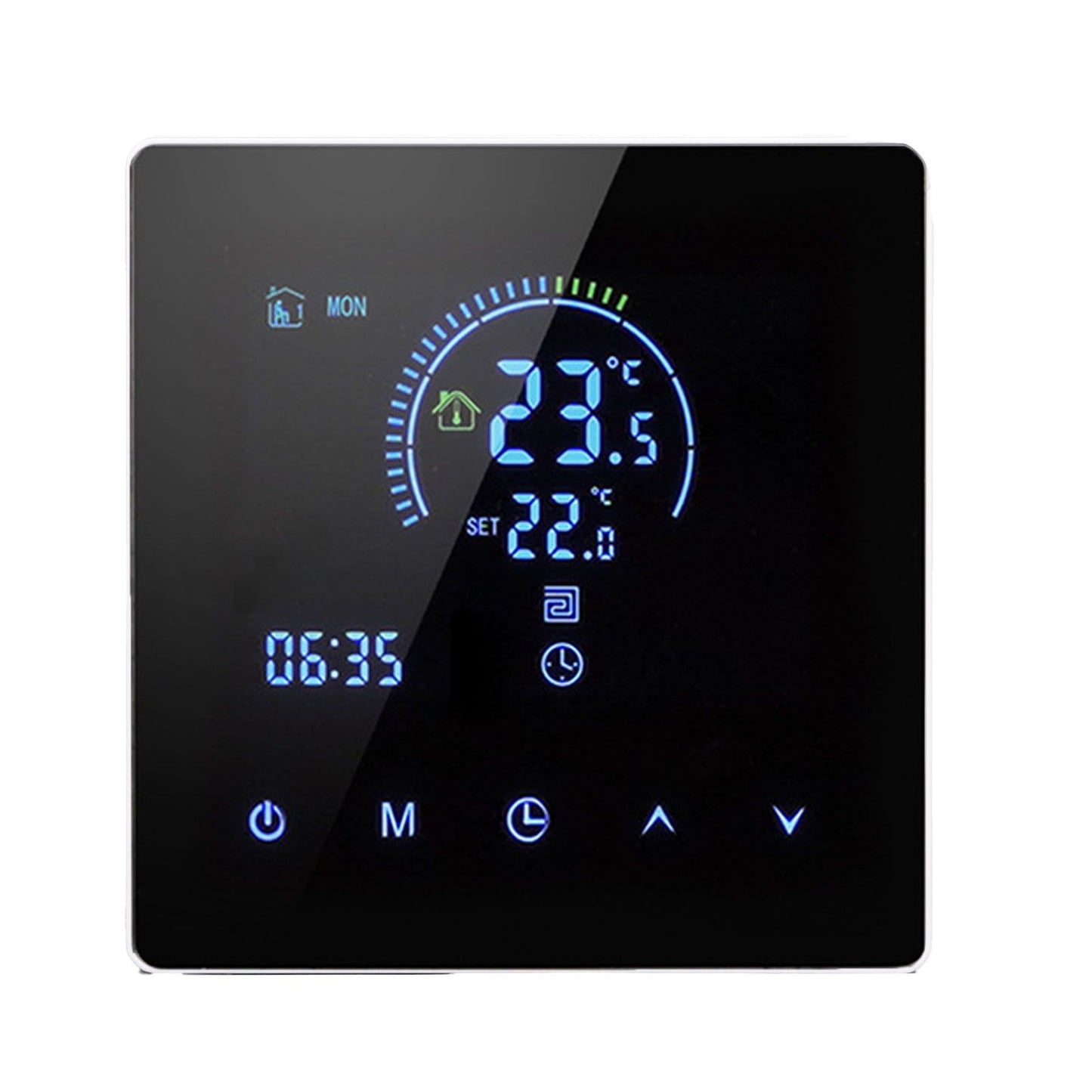 3A Smart Thermostat Intelligent Touch Color Screen LCD Display Thermostat Water Heating Boiler for Home Office Shopping Mall Store White Regular Model - view 10