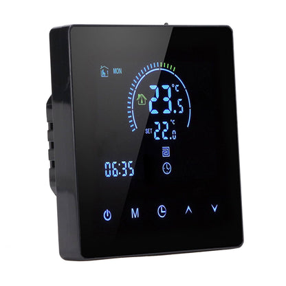 16A Digital Thermostat with LCD Display Programmable Thermostat Electric Heating Thermostat for Home Office Hotel AC 90V‑240V Black WiFi - view 7