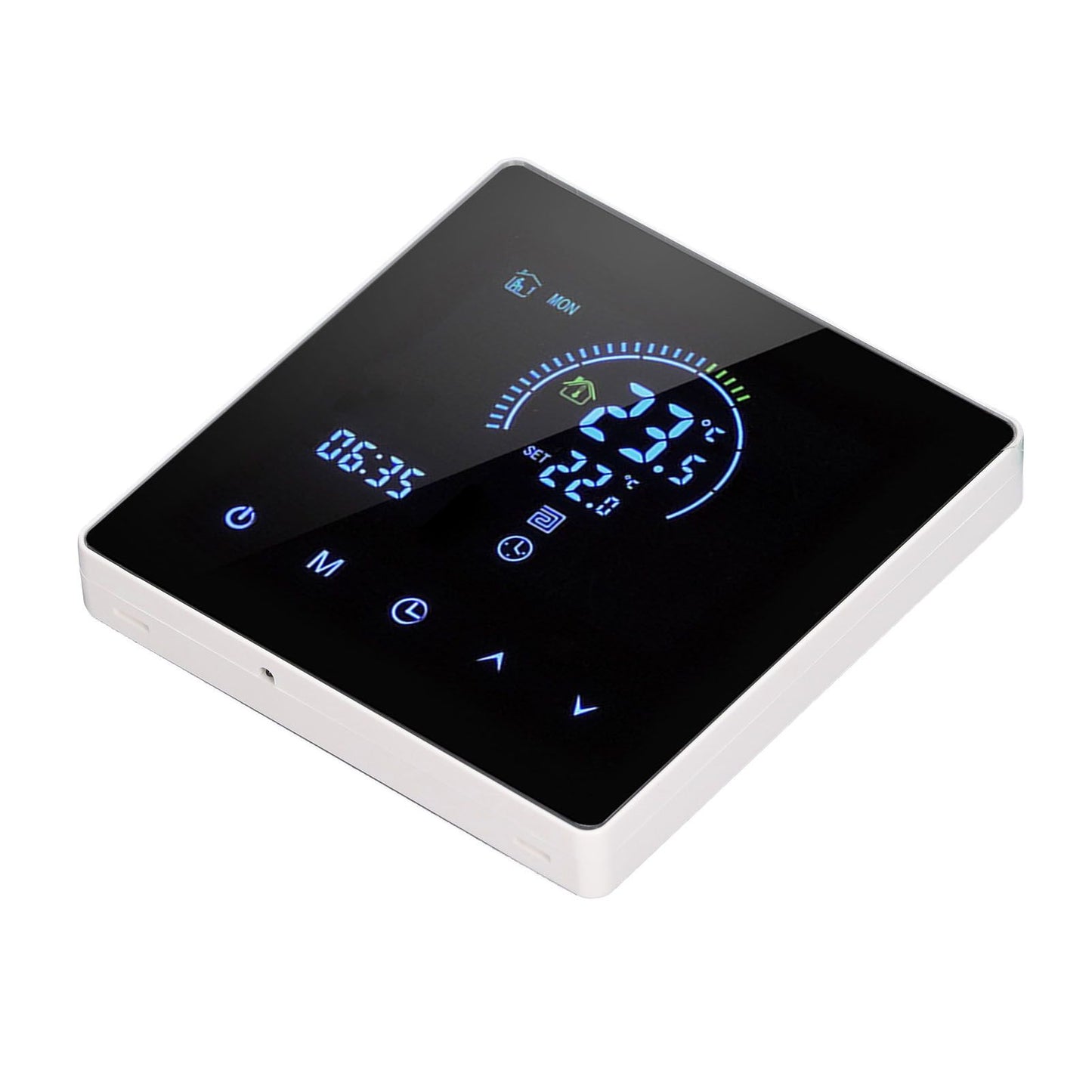 16A Digital Thermostat with LCD Display Programmable Thermostat Electric Heating Thermostat for Home Office Hotel AC 90V‑240V White Without WiFi - view 9