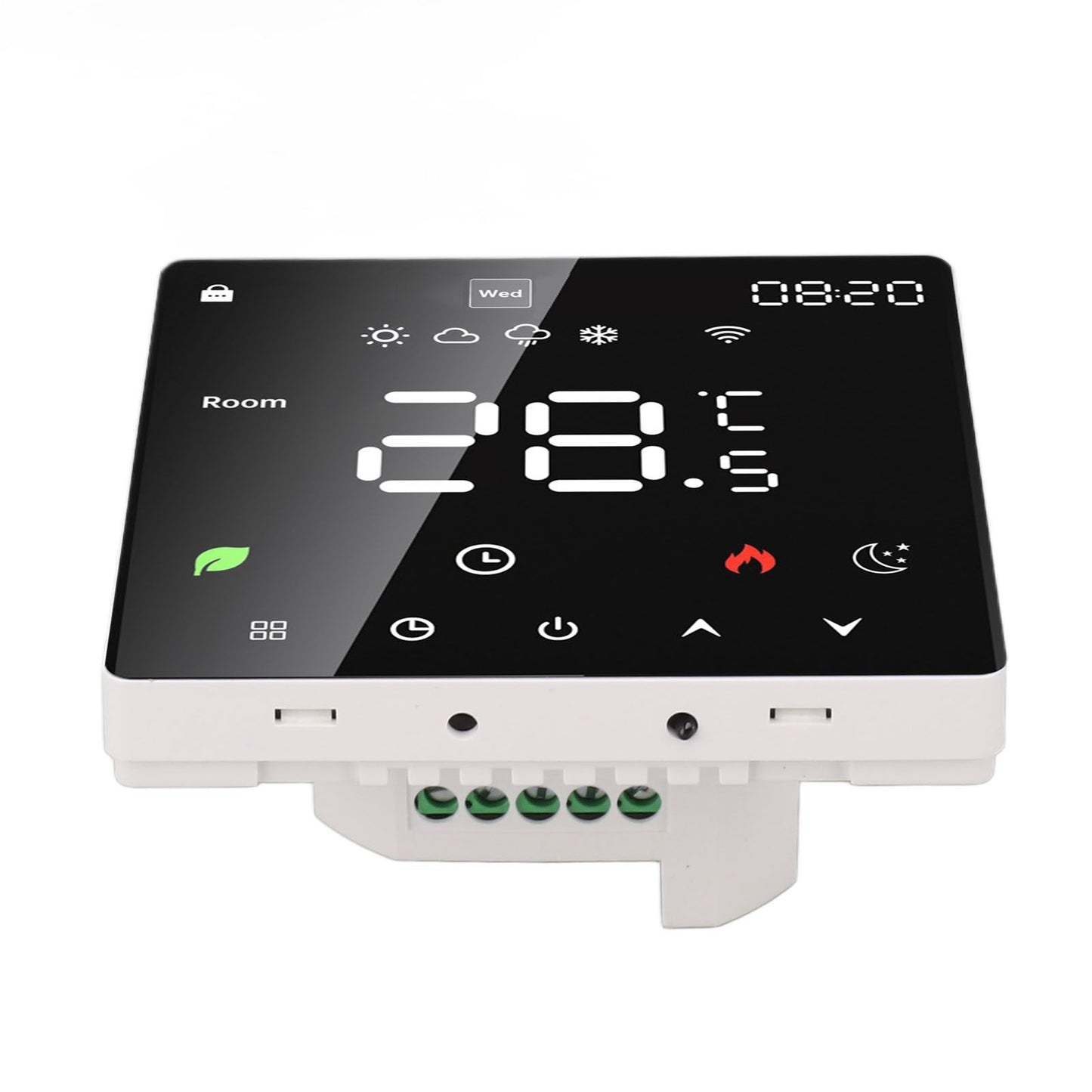 16A Smart Thermostat LCD Color Touchscreen PC Programmable Electric Heating Thermostat for Home Hotel Office AC 90 to 240V WiFi - view 3